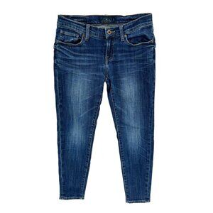 Lucky Brand Sienna Cigarette Jeans Womens Blue Stretch Denim Size 0